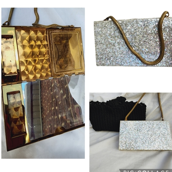 Vintage Lucite Confetti Bag/ Glamor‎ Accessory - Picture 1 of 14